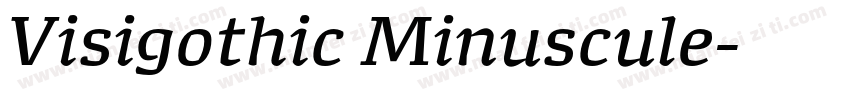 Visigothic Minuscule字体转换